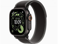 Apple Watch Ultra 3 из титана Black - 49 мм - Trail Loop - Black Charcoal
