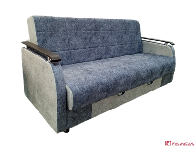 Диван ДАЧНИК-ПРЕМИУМ с декором синий