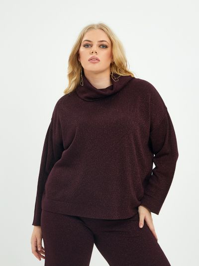 Кофта с длинным рукавом большого размера