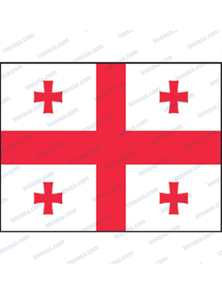 Флаг Грузии гостевой Adria Bandiere BG301 20x30 см