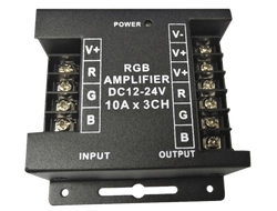 Усилитель мощности LED RGB T3A 30A (12/24v, 3x10A, 360/720w), LedsPower