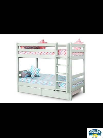 Вариант 9 Двухъярусная кровать "Соня" с прямой лестницей