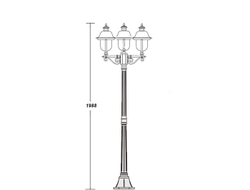 Садово-парковый светильник серии  Madrid -3
