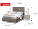 Кровать "Legno" 160х200 см
