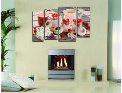 Модульная картина "Ягодные сливки"