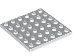 Plate 6 x 6, White (3958 / 395801 / 4144012)