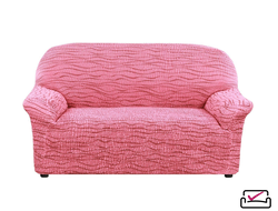 Чехол на 2х местный диван Тела Ридже Бордовый. ИТАЛИЯ Бренд Еврочехол