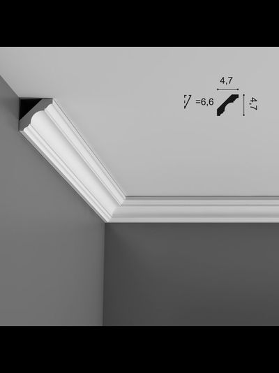 Гладкий потолочный карниз из полиуретана Orac Decor (Luxxus) C215