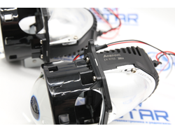 Набор Bi-Led линз Kia Magentis 2 MG (2005 - 2010) Aozoom A3+ New с переходными рамками (ремкомплект)