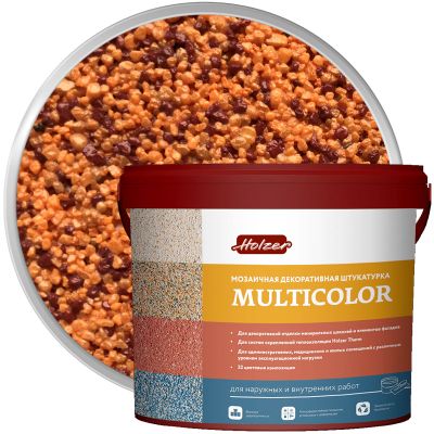 Штукатурка мозаичная акриловая HOLZER MULTICOLOR F-10 25 кг