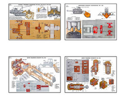 Плакаты ПРОФТЕХ "Экскаваторы непрерывного действия" (20 пл, винил, 70х100)