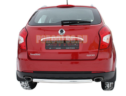 Защита заднего бампера Ssang Yong Actyon