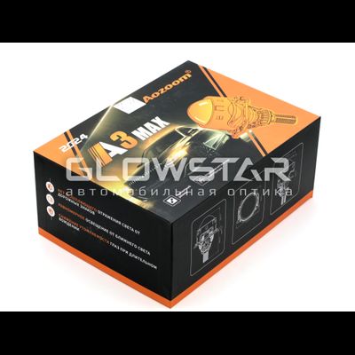 Билед модули Aozoom A3 Max 2025 2.5 дюйма, 5500К, 12V, 49W/57W, крепление 3R и съемное гаечное