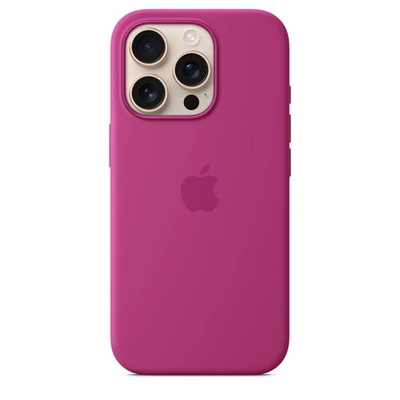 Чехол Silicone Case с MagSafe iPhone 16 Pro (Fuchsia)