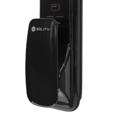 Врезной электронный дверной замок Solity GSP-1000BK BLACK с отпечатком пальца