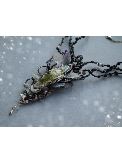Волшебное колье "Зимняя Дриада из Зачарованного Леса"