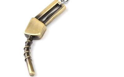 Брелок «Пистолет бензобака» металл, МЕДНЫЙ