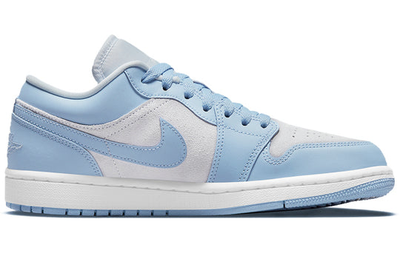 серо-синие женские кроссовки Nike Air Jordan 1 Womens Low 'Aluminum' DC0774-050