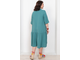 Летнее женское платье трапециевидного силуэта арт. 5958 (цвет бирюза) Размеры 48-56