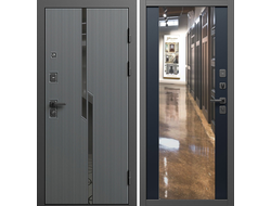 Дверь входная Прайм с большим зеркалом