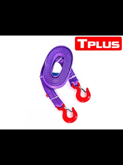 Буксировочный ремень 4/6 т 6 м Крюк/Крюк, Tplus (Россия)