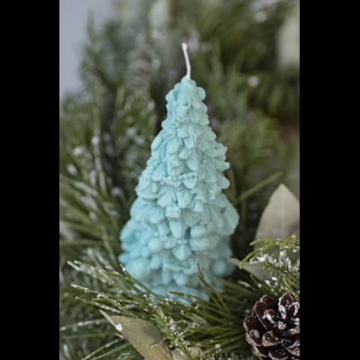 Свеча "Ёлка рождество" Бирюза