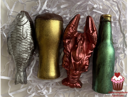 Набор из шоколадной глазури Пивной набор, 4 шт.