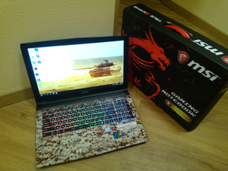 MSI GE62 7RF-690RU CAMO SQUAD LIMITED EDITION ( 15.6 FHD IPS I7-7700HQ GTX1060 16GB 1TB + 256SSD )