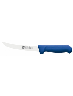 Нож обвалочный 150/280 мм. изогнутый, синий SAFE Icel /1/