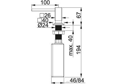 Дозатор Franke Centinox