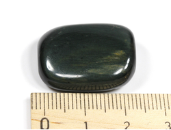 Кошачий глаз (кварцевый), галтовка, ЮАР (25*20*10 мм, 11 г) №28435