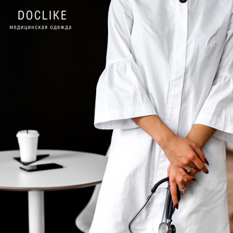 ПЛАТЬЕ DOCLIKE DL301 белое