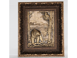 КАРТИНА МЕДВЕДЬ, СОВА И БЕЛКА. ОПТ