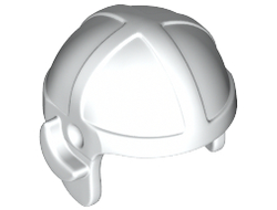 Minifigure, Headgear Cap, Aviator, White (30171 / 4124097 / 4225828 / 4514358 / 6152273)
