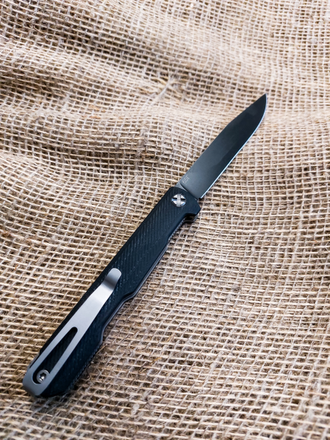 Складной нож Авиационный Single (65Г, Черный G10)