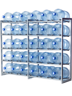 Стеллаж для 30 бутылей 19 литров