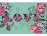 Двойная открытка LOVE