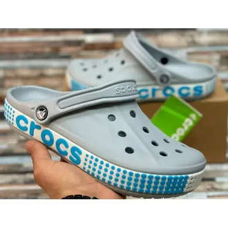 CROCS BAYABAND LOGO MOTION CLOG СЕРЫЕ