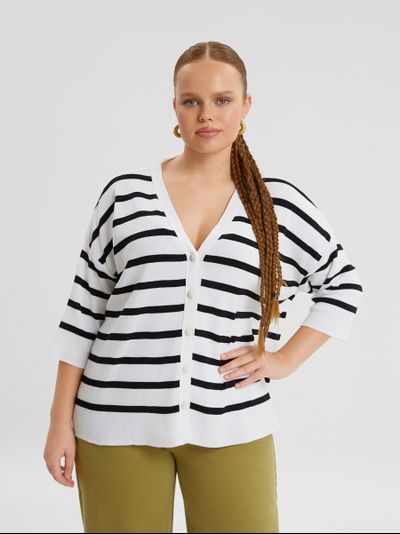 Стильный джемпер для полных женщин