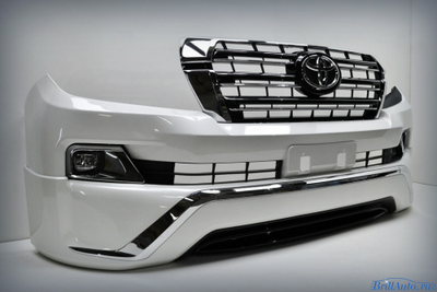 Бампер + губа MIDDLE EAST Toyota Land Cruiser 200 2007-2015 в стиле 2016+