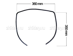 Уплотнение дверки духовки Gorenje 235748 (850002, 135420) П-образное, 360*350mm