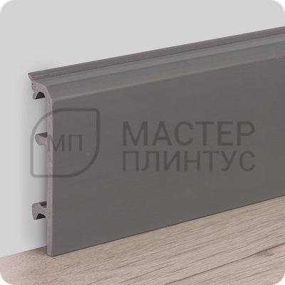 Плинтус с кабель-каналом Comfort Modern 80х16х2200 мм. Антрацит