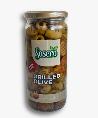 Оливки Sosero, жареные на гриле, 500 гр