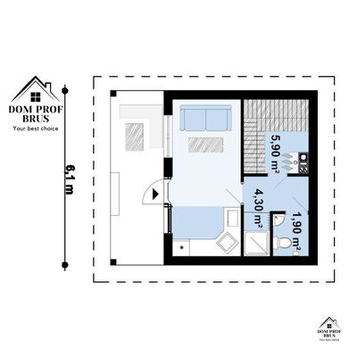 Баня из профилированного бруса &quot;Уютная&quot; 24м2 7х6