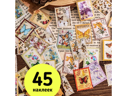 Наклейки. Заметки о бабочках (45 шт.)