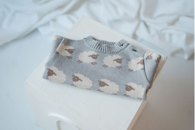 Джемпер "Барашки" серый