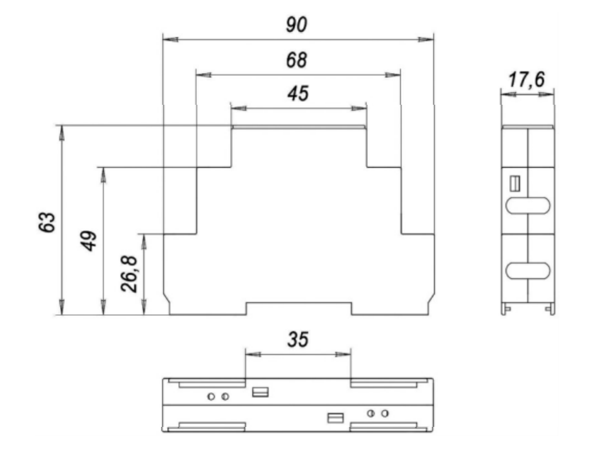 Реле напряжения трехканальное DL-DVC-0531 (DVC 0531 v1.2)