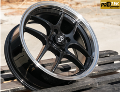 Комплект дисков R16 7,0J ET+40 4*100 RGW 0218 Черный с полированным ободом (T518)