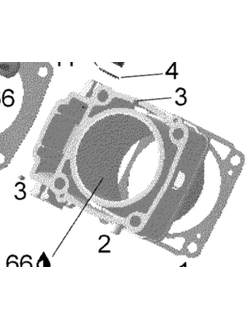 Головка блока цилиндров (передняя) оригинальная BRP 420623212 для BRP LYNX/Ski-Doo