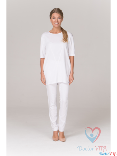 ТУНИКА МЕДИЦИНСКАЯ DR.SUPER "HELEN" БЕЛАЯ